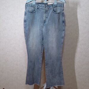 NWT NYDJ Slim Bootcut Jeans, High Rise Ankle Stretch LIFT & TUCK Technology Sz18
